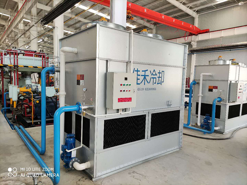 中頻感應加熱爐用閉式冷卻塔安裝示意流程 中頻感應加熱爐用閉式冷卻塔安裝示意流程